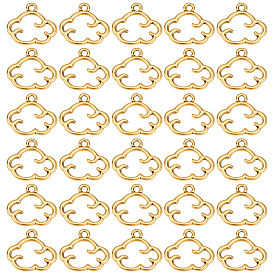 200Шармы из сплава в тибетском стиле, без свинца и без кадмия, облако