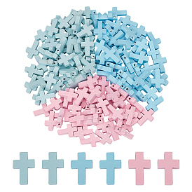 3 сумки 3 цвета крашеные деревянные подвески, религия крест прелести