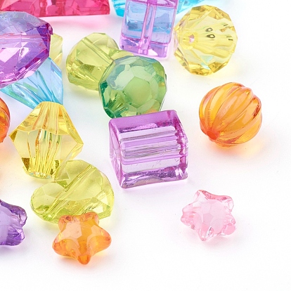 Mixed Style Acrylic Beads, Mixed Shapes