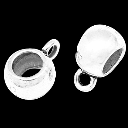 Bail Beads, Tibetan Style Tube Bails, Loop Bails, Cadmium Free & Lead Free, Donut