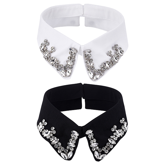 2 шт. 2 стили полиэстеровая съемная блузка с накладным воротником