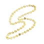 Ion Plating(IP) 304 Stainless Steel Flat Round Link Chain Necklaces