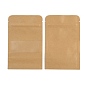 Kraftpapier-Zip-Top-Beutel, mit klarem Fenster, kleiner Standbeutel aus Kraftpapier, wiederverschließbare Taschen, Rechteck