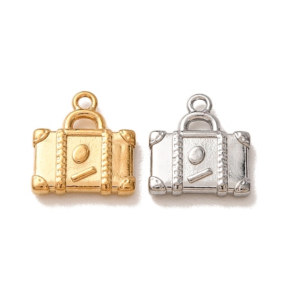 Pendentifs en acier inoxydable, breloques pour bagages de voyage, placage ionique (ip), plaqué longue durée