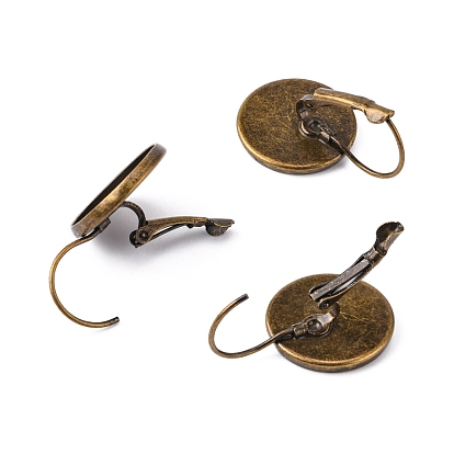 Brass Leverback Earring Findings, Lead Free and Cadmium Free and Nickel Free
