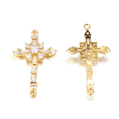 Латунные микро проложить кубических ссылки циркония, крестик