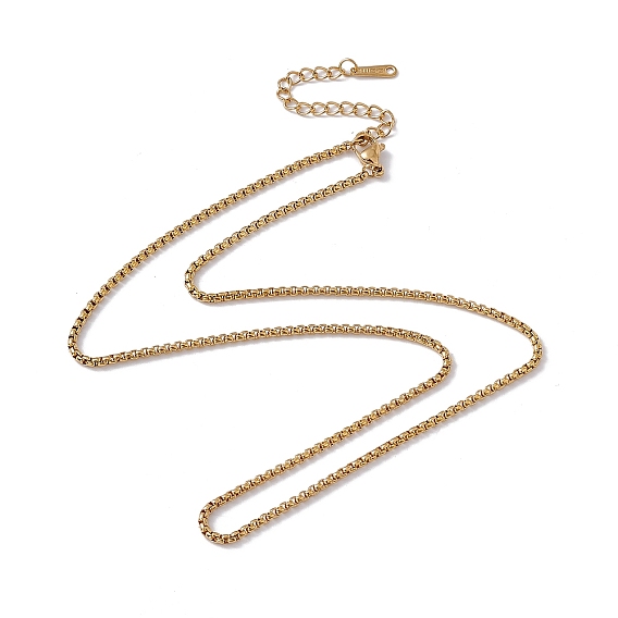 201 Stainless Steel Box Chain Necklace for Men Women