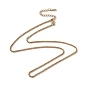 201 Stainless Steel Box Chain Necklace for Men Women