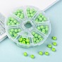 Plastic Bead Containers, Flip Top Bead Storage, 8 Compartments, 10.5x10.5x2.8cm