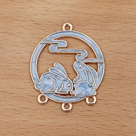 Эмали сплава ссылки люстра компонент, Соединитель лунного кролика в старинном стиле