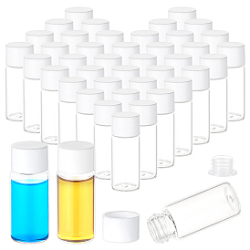 Стеклянная бутылка многоразового использования, с пластиковой завинчивающейся крышкой, для эфирных масел для ароматерапии лабораторный химический