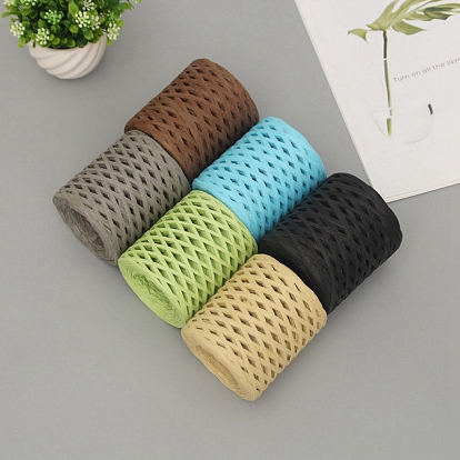 China Factory Raffia Ribbon, Packing Paper String, Raffia Twine Paper Cords  for Gift Wrapping and Weaving 3~4mm, about 218.72 Yards(200m)/Roll in bulk  online 