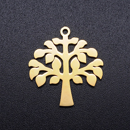 Pendentifs en acier inoxydable, arbre de la vie