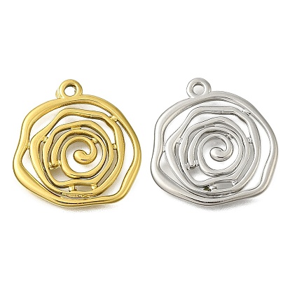 304 подвески из нержавеющей стали, вихревой плоский круглый брелок