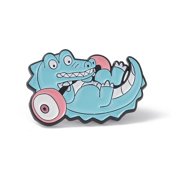 Cartoon Enamel Pin, Electrophoresis Black Alloy Badge for Backpack Cloth