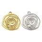 304 подвески из нержавеющей стали, вихревой плоский круглый брелок