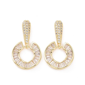 Серьги-гвоздики с кубическим цирконием, золотые латунные украшения для женщин