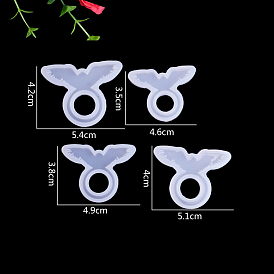 Wing Shape Ring Silicone Molds, Resin Casting Molds, for UV Resin, Epoxy Resin Jewelry Making