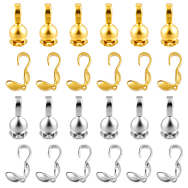 500шт 2 цвета латунные наконечники бусин, Калотте заканчивается, крышка раскладушки