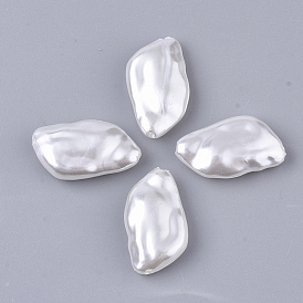 ABS Plastic Imitation Pearl Beads, Nuggets