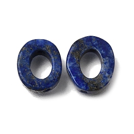 Cadres en perles de lapis-lazuli naturel, ovale