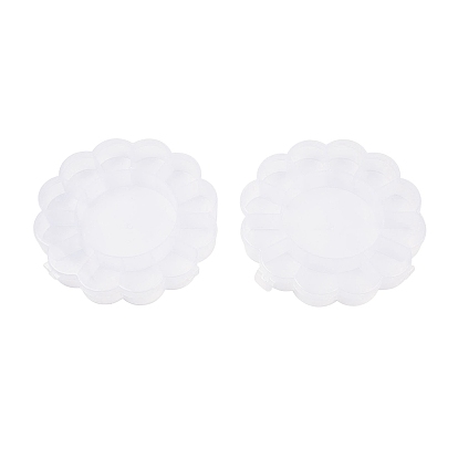 (Defective Closeout Sale: Scratched) Flower Plastic Bead Storage Containers, with 13 Compartments