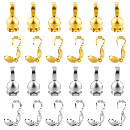 500шт 2 цвета латунные наконечники бусин, Калотте заканчивается, крышка раскладушки