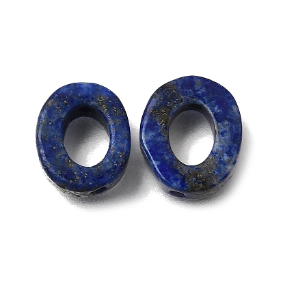 Cadres en perles de lapis-lazuli naturel, ovale