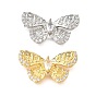 Звенья из латуни с прозрачным кубическим цирконием, без кадмия, без никеля и без свинца, бабочка