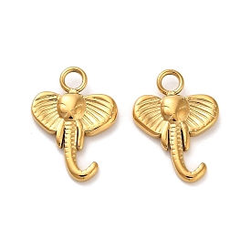 304 подвески из нержавеющей стали, очарование слона, ионное покрытие (ip)