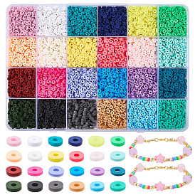 Бусины из полимерной глины , для поделок ювелирных изделий, Диск / плоские круглые