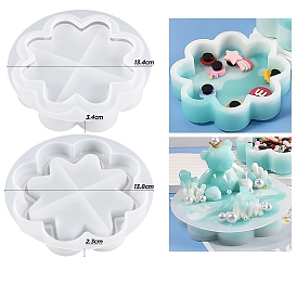 Flower Silicone Storage Box Molds, Resin Casting Molds, For UV Resin, Epoxy Resin Jewelry Making