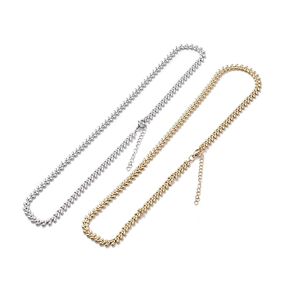 304 Stainless Steel Cobs Chain Necklace for Men Women