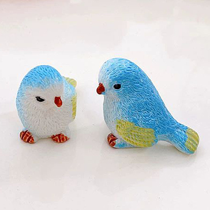 Figuritas de pájaros de resina para exhibición, para la decoración de micro paisajes de escritorio de oficina en casa