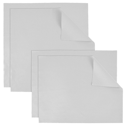 4шт 2 стиль серебряная полирующая ткань, ткань для чистки ювелирных изделий, чистящее средство для стерлингового серебра, белая сторона полированная