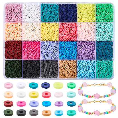 Бусины из полимерной глины , для поделок ювелирных изделий, Диск / плоские круглые