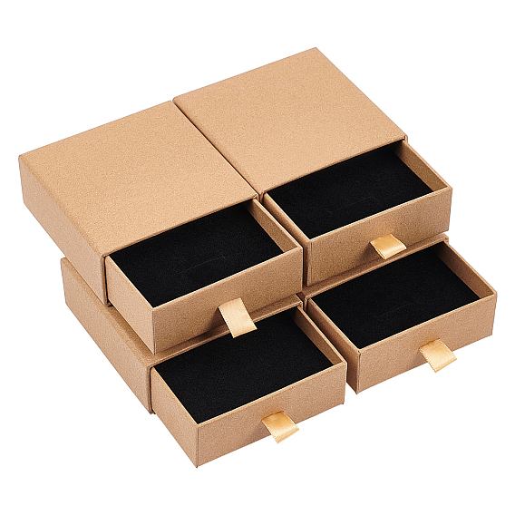 Ящик для бумаги, с губкой и полиэфирной веревкой, квадратный