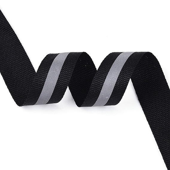 Полиэфирная полосатая лента, светоотражающая полоса, для изготовления одежды