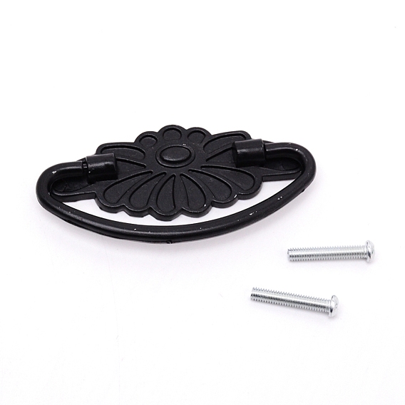 Zinc Alloy Handle, Jewelry Box Accessories, Flower