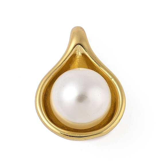 Подвески из искусственного жемчуга, слеза, с 304 нержавеющей стали