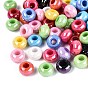 АБ-покрытие, непрозрачный акрил, европейские бусины, рондель, большое отверстие шарик