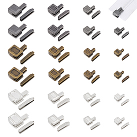 48 шт. 12 стили одежда аксессуары, аксессуары для ремонта застежек-молнии для цинкового сплава