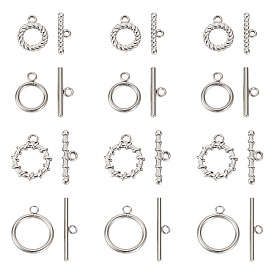 4 застежки-тоглы из нержавеющей стали, интегрированный литье ювелирные изделия соединитель пряжка браслет ожерелье аксессуары, компоненты для самодельных украшений, цвет нержавеющей стали