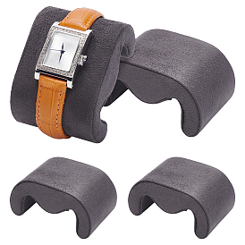Подушечка для браслета/часов из искусственной замши для демонстрации ювелирных изделий, м форма