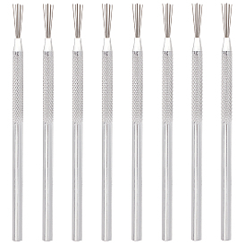 8шт. из нержавеющей стали, глиняная керамика, скульптура, перо, проволока, текстура, инструмент