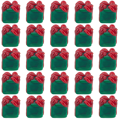 25 бусины лэмпворк ручной работы, подарочная коробка, на Рождество