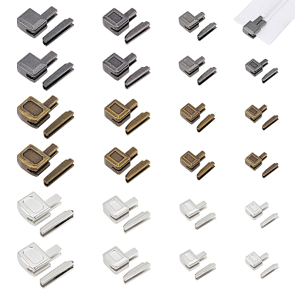 48 шт. 12 стили одежда аксессуары, аксессуары для ремонта застежек-молнии для цинкового сплава