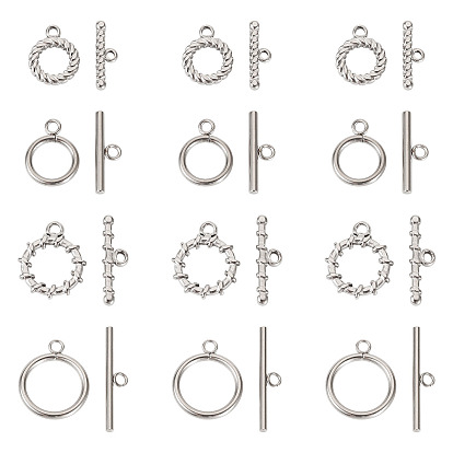 4 застежки-тоглы из нержавеющей стали, интегрированный литье ювелирные изделия соединитель пряжка браслет ожерелье аксессуары, компоненты для самодельных украшений, цвет нержавеющей стали