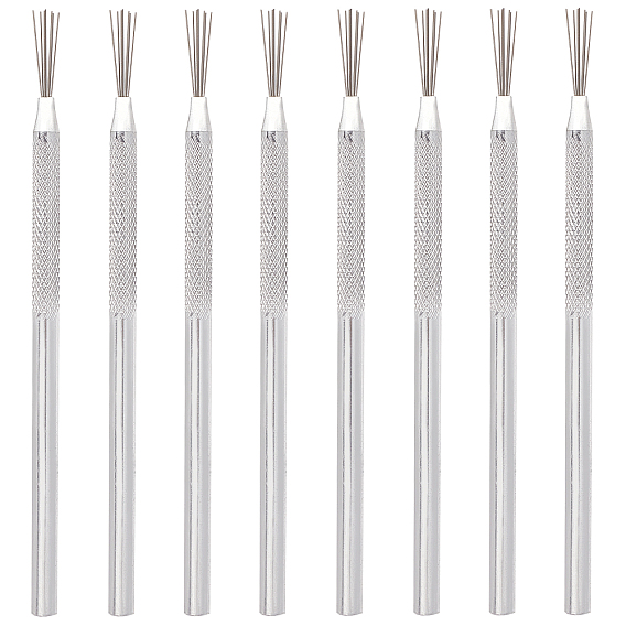 8шт. из нержавеющей стали, глиняная керамика, скульптура, перо, проволока, текстура, инструмент