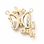 Brass with K9 Glass Charms, Golden, Butterfly Charms